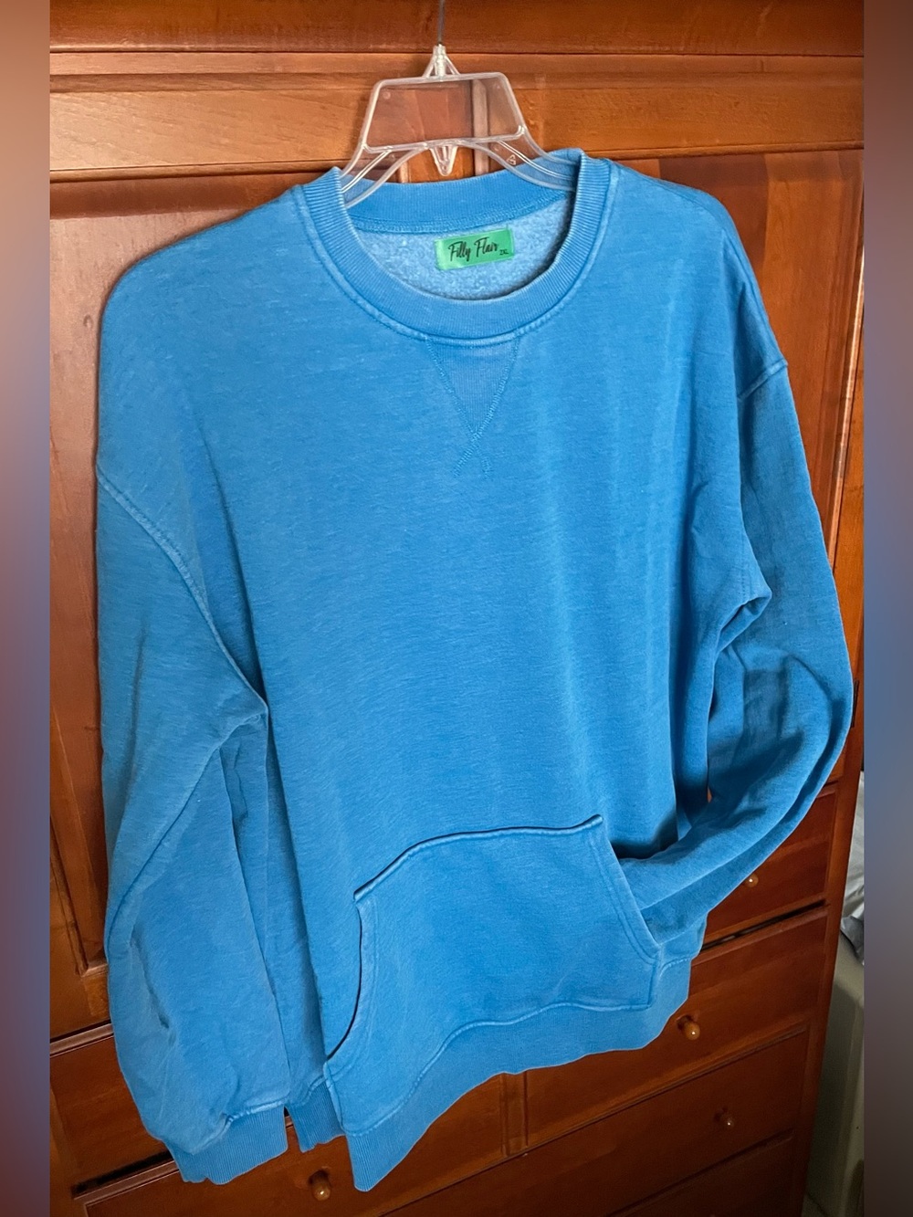 Filly Flair Blue Campfire Crewneck Sweatshirt NEW 2x